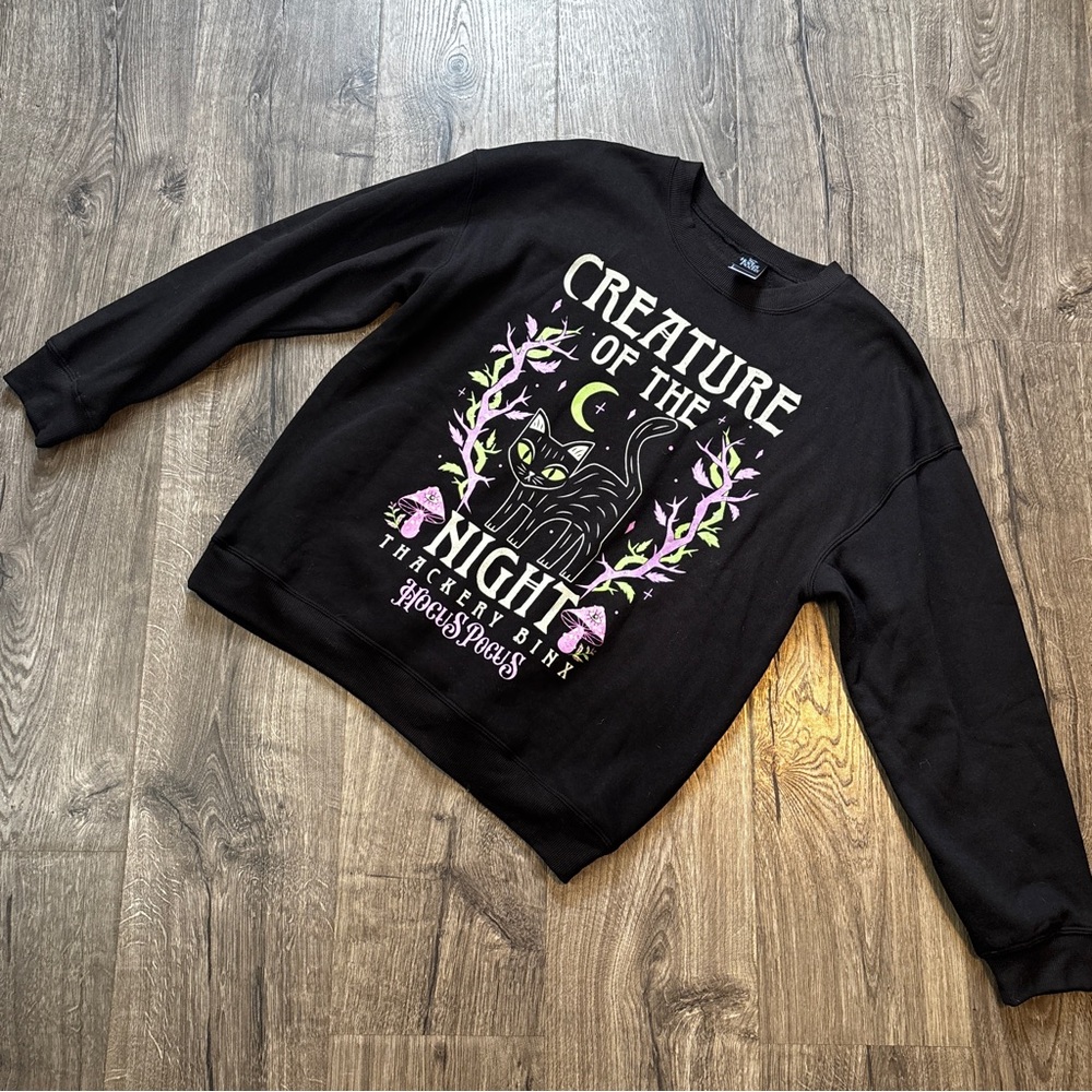 Disney Black Hocus Pocus 'Creature of the Night' Women’s Sweater